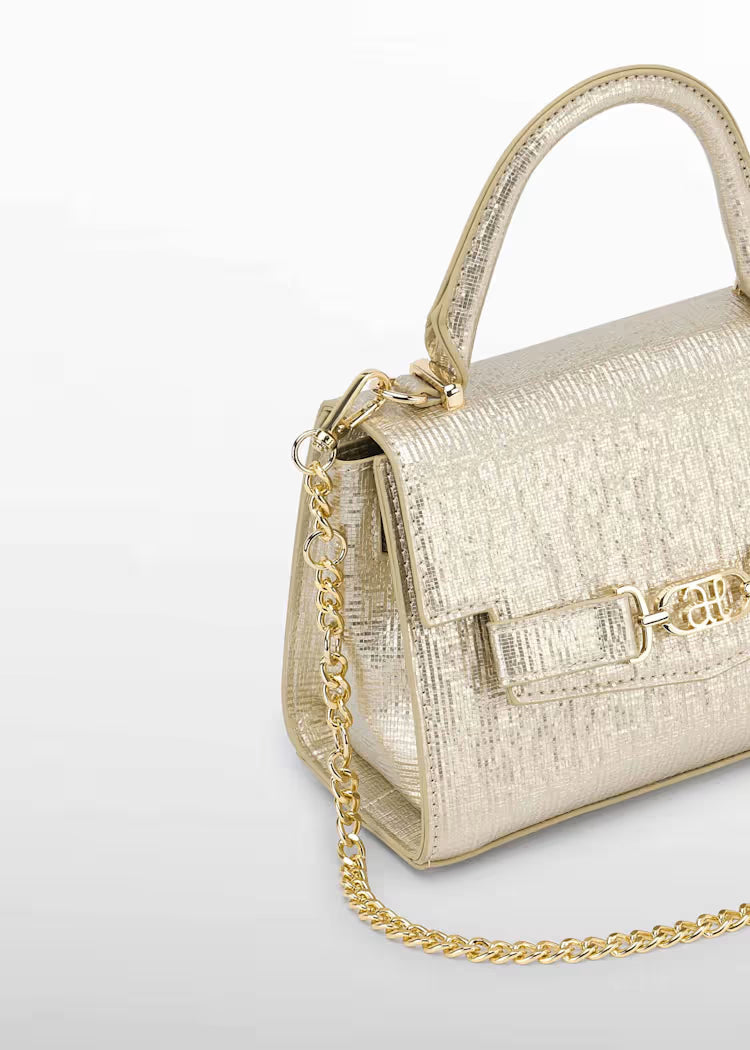 Shiny Gold Texture Purse