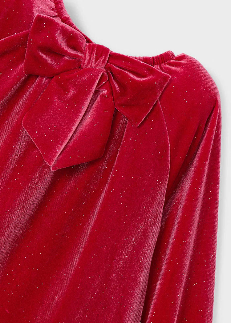 Sparkle Velvet Red Dress