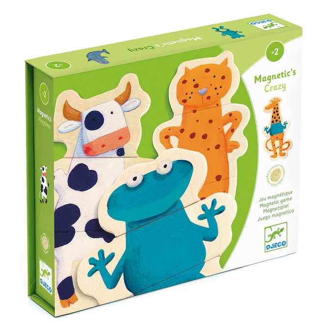 Wooden Crazy Animals Magnets
