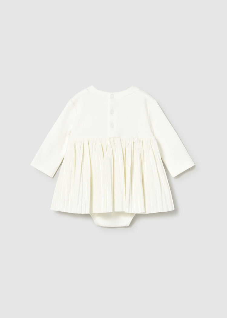 Ecru Gathered Dress