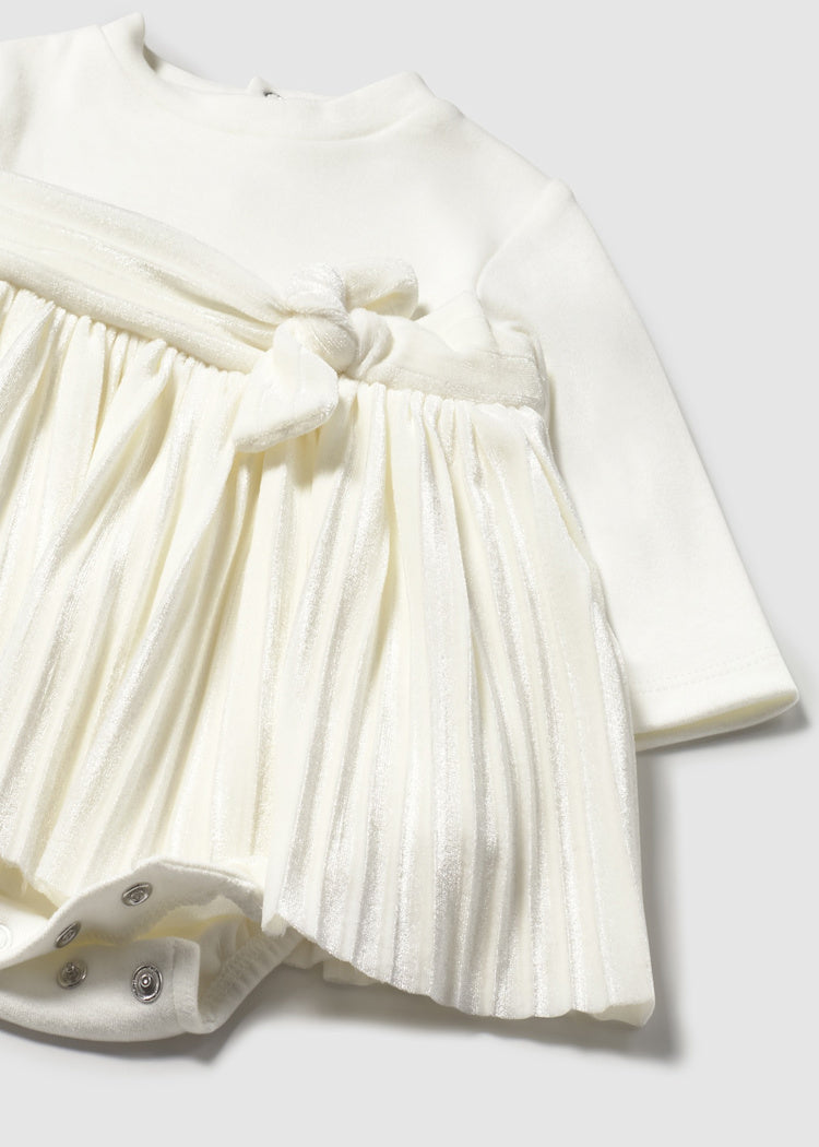 Ecru Gathered Dress