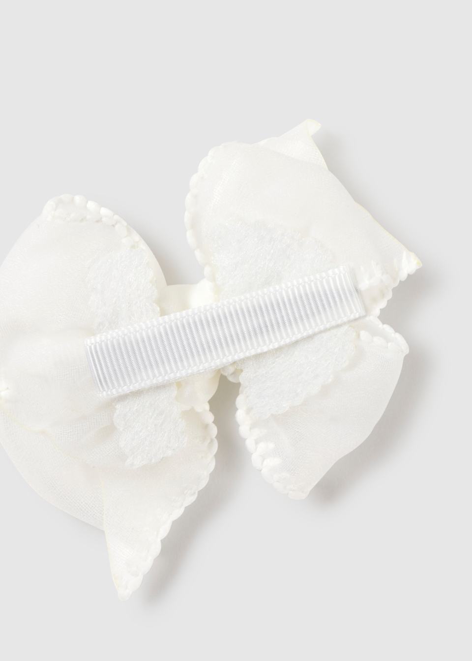 Cream Headband & Clip Set