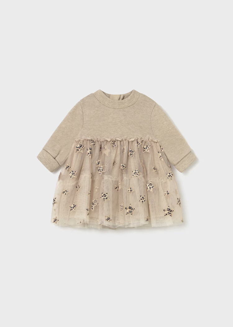 2824 Leopard Star Tulle Dress