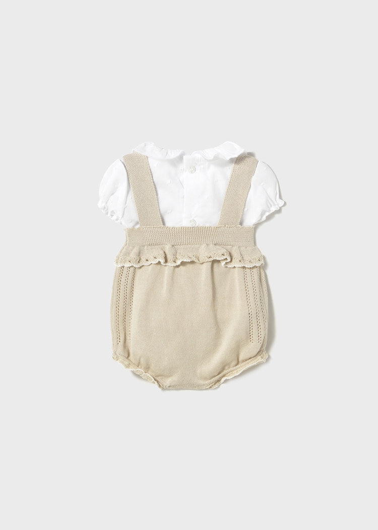 1661 Stone Knit Overall Set