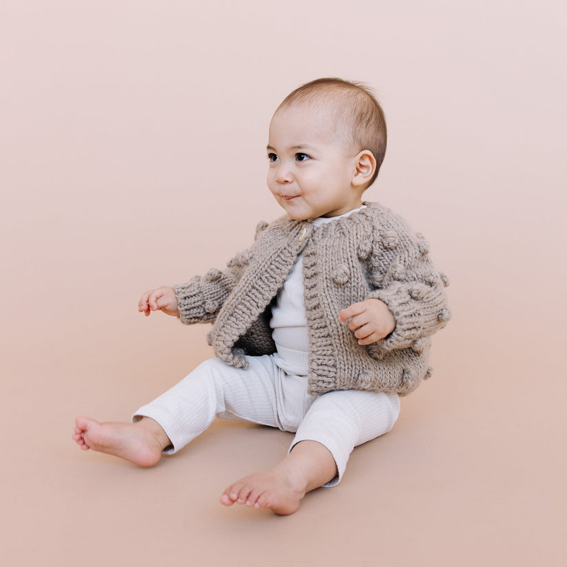 Flax Popcorn Cardigan