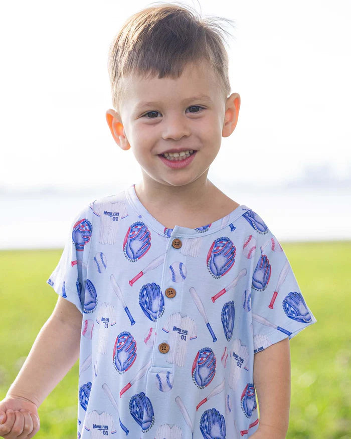 Home Run Henley Romper