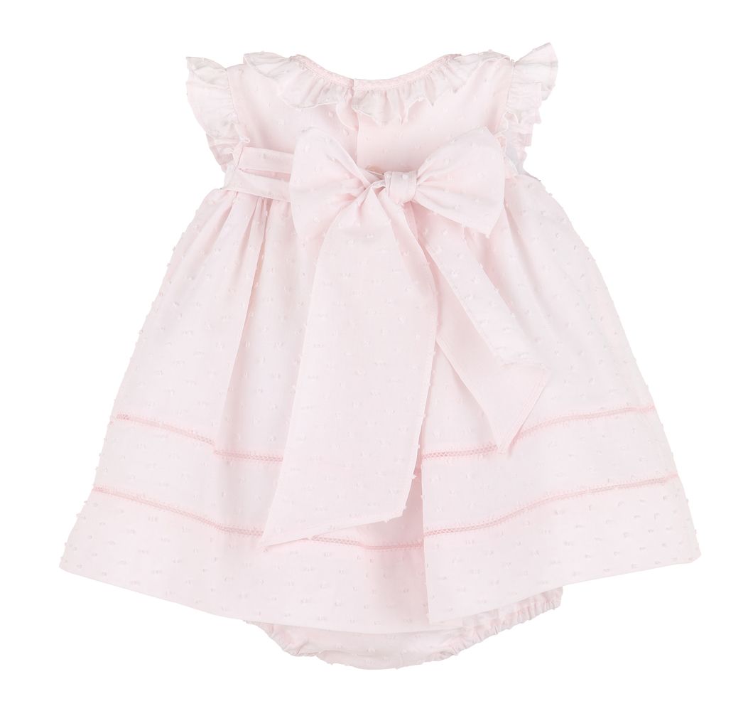 Pink Dotted Ruffle Bubble