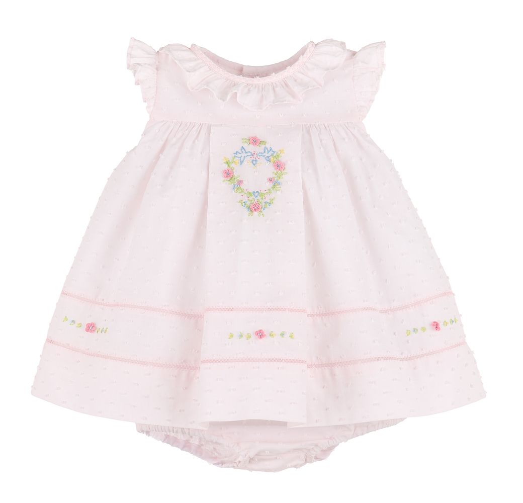Pink Dotted Ruffle Bubble