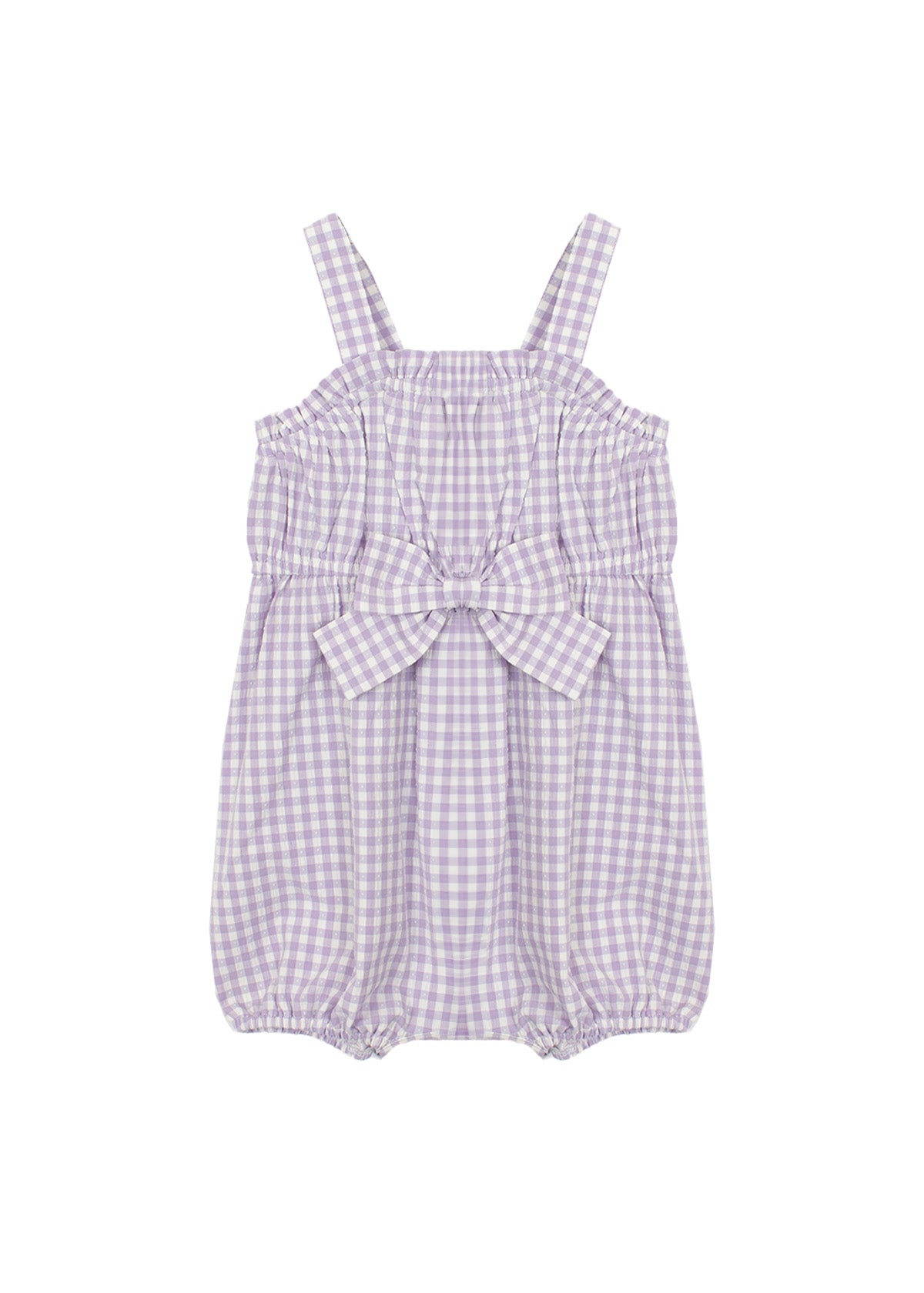 Gingham Purple Super Bloom Romper