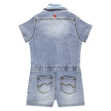 Girls Denim Jumpsuit