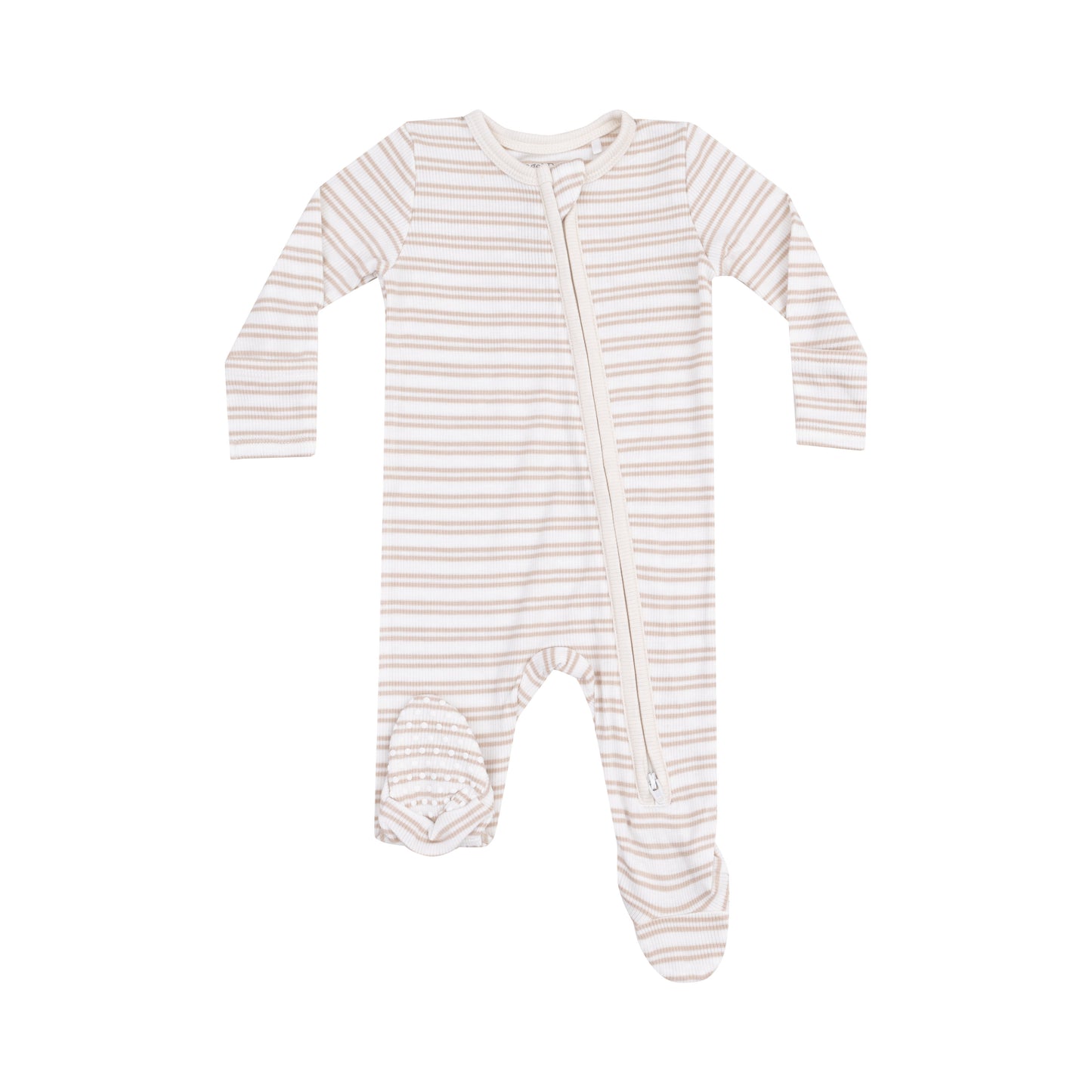 Stripe Oxford Tan Stripe Footie