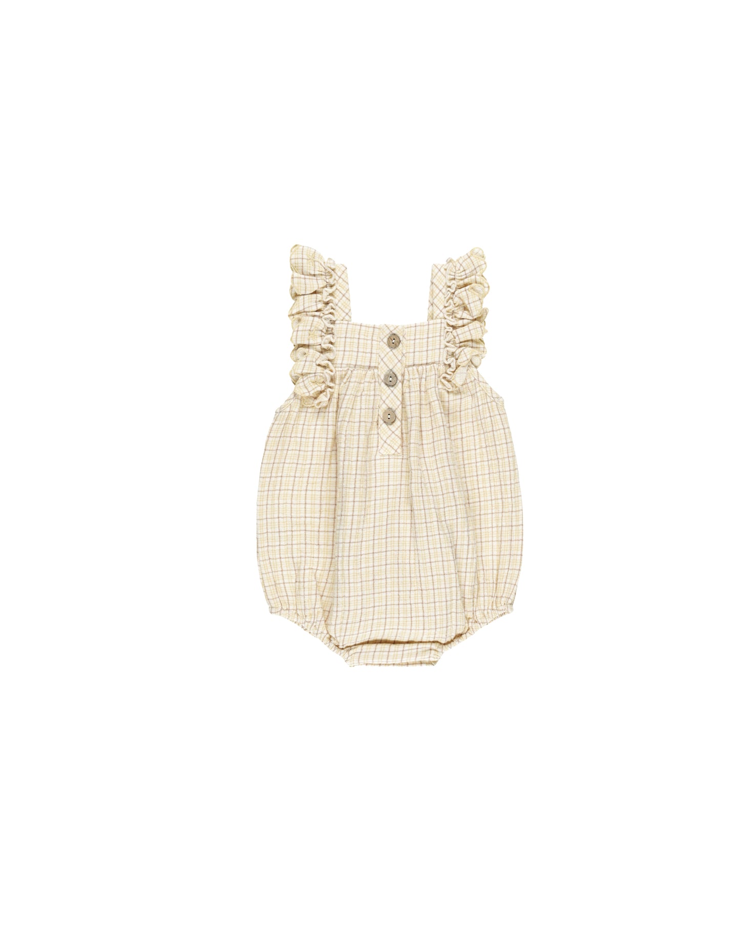Yellow Plaid Maya Romper