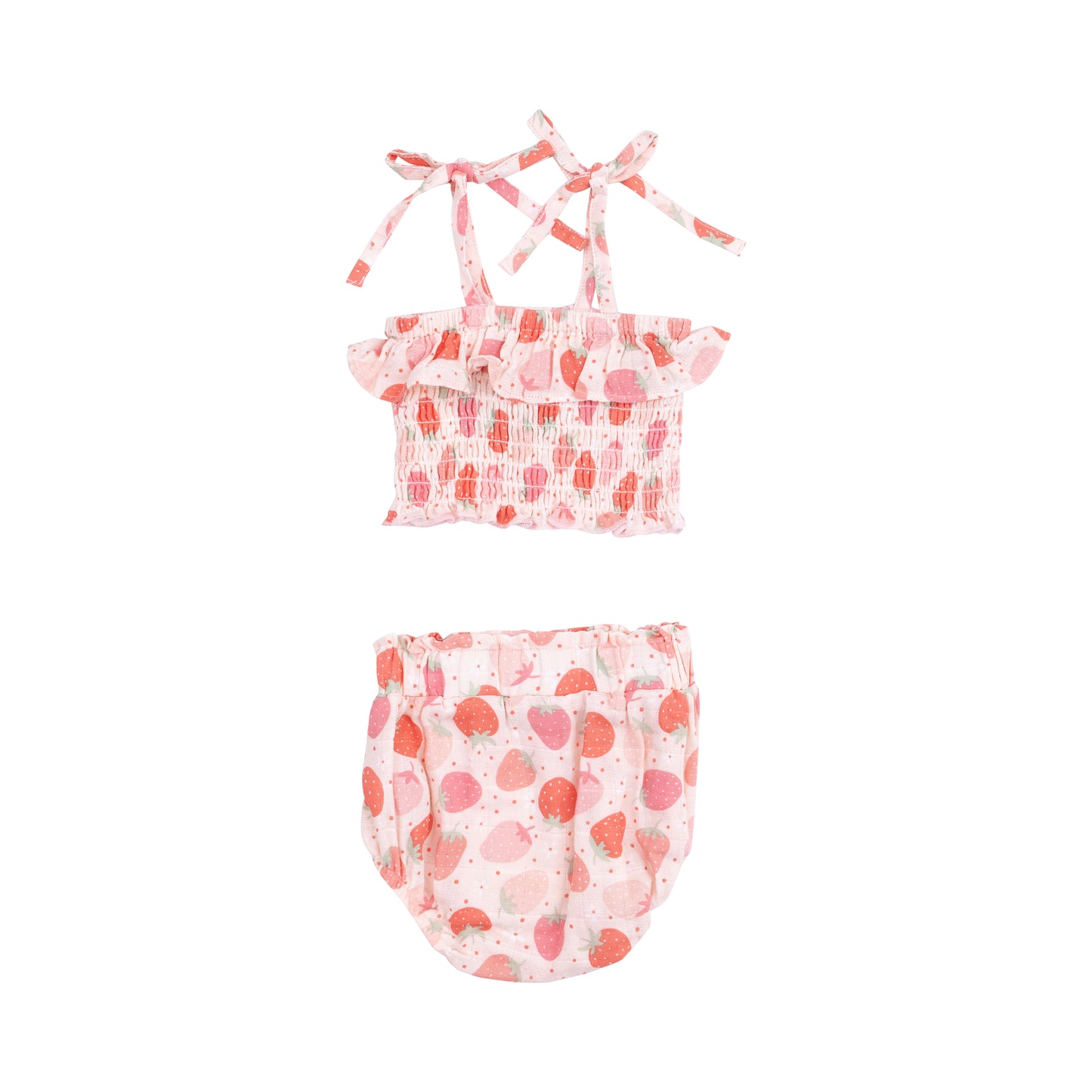 Strawberry Bliss Smocked Ruffle Top/Bloomers