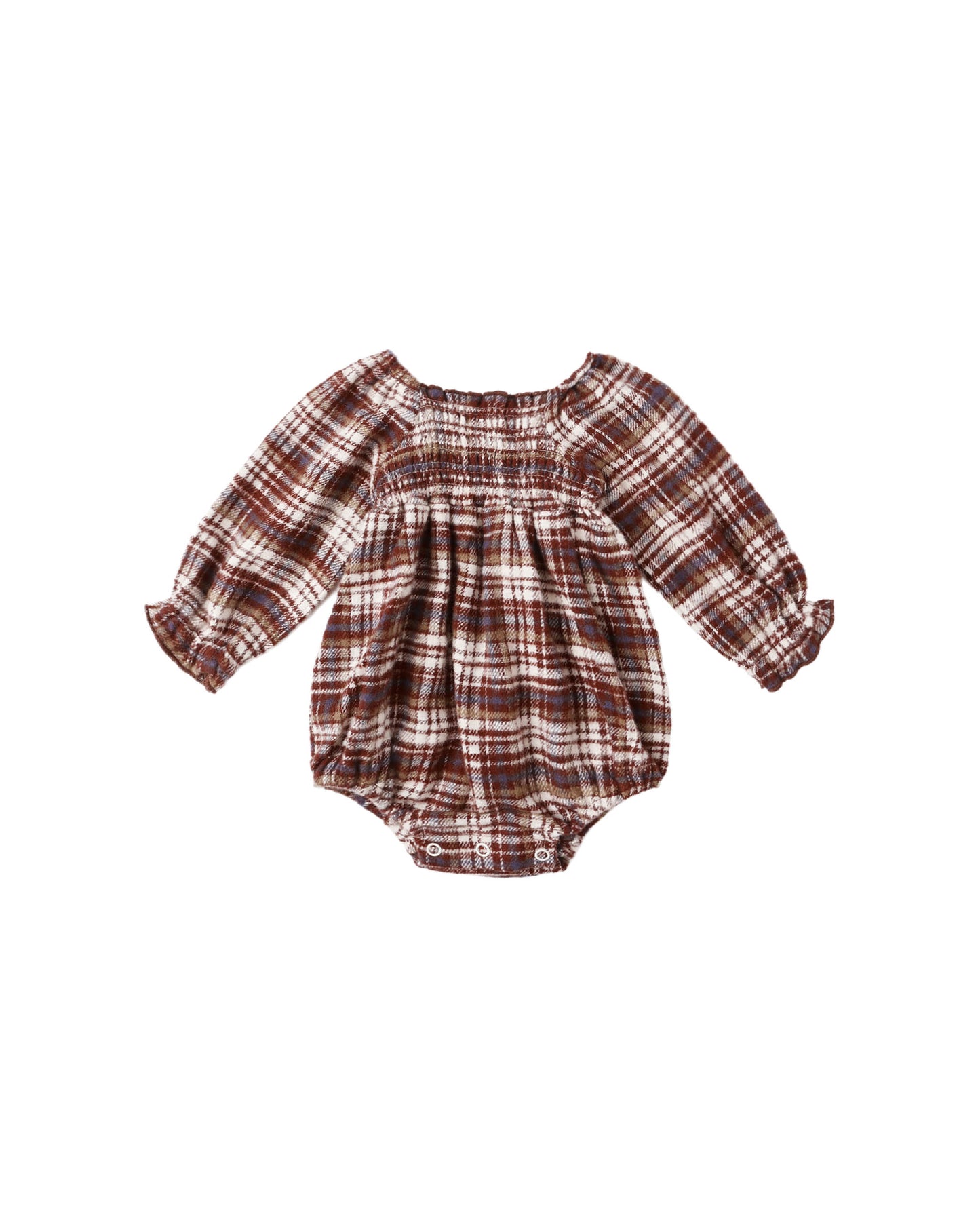 Adelaide Romper Burgundy Plaid