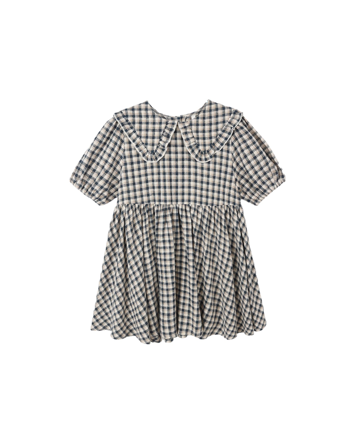 Camille Dress Navy Check