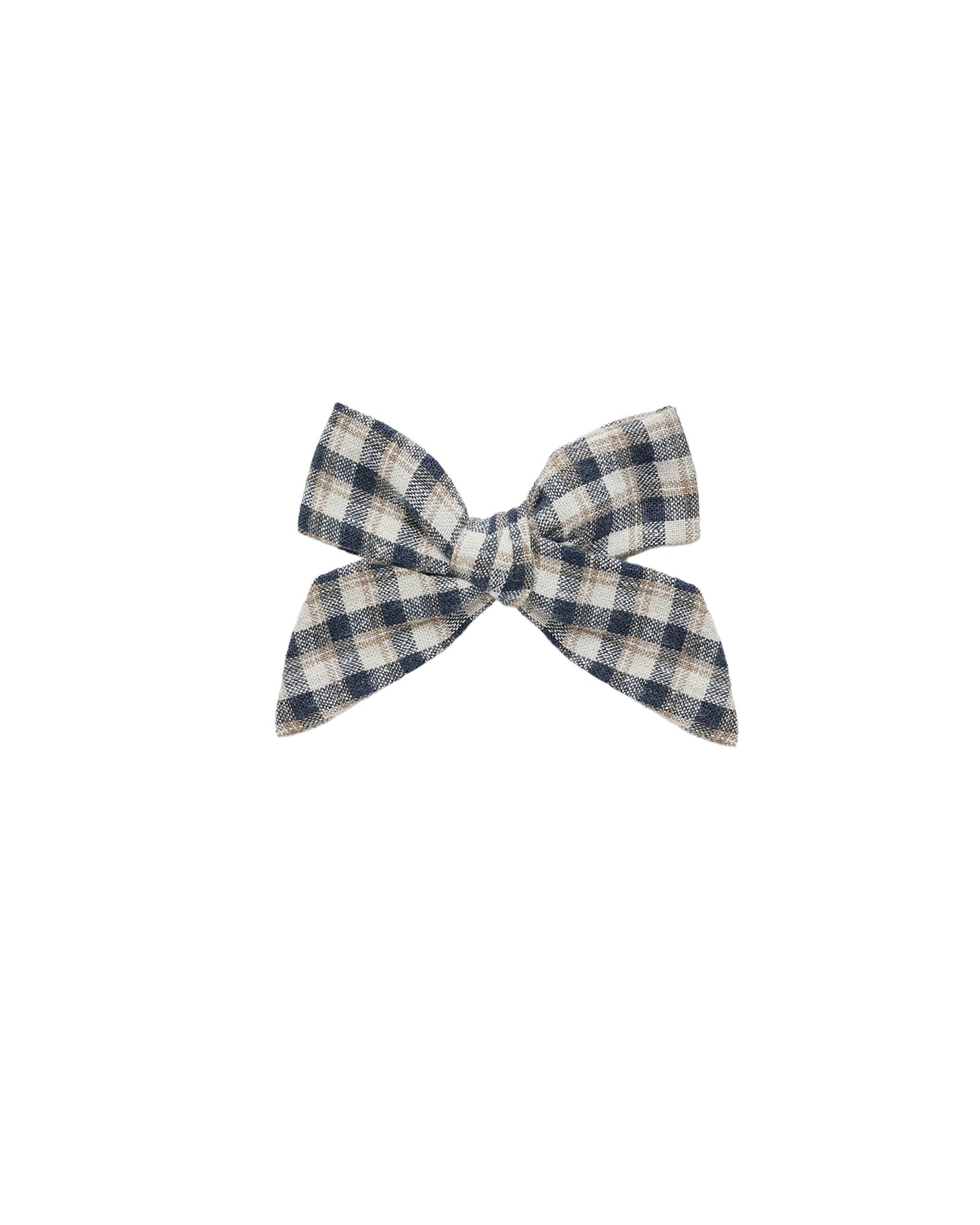 Navy Check Bow