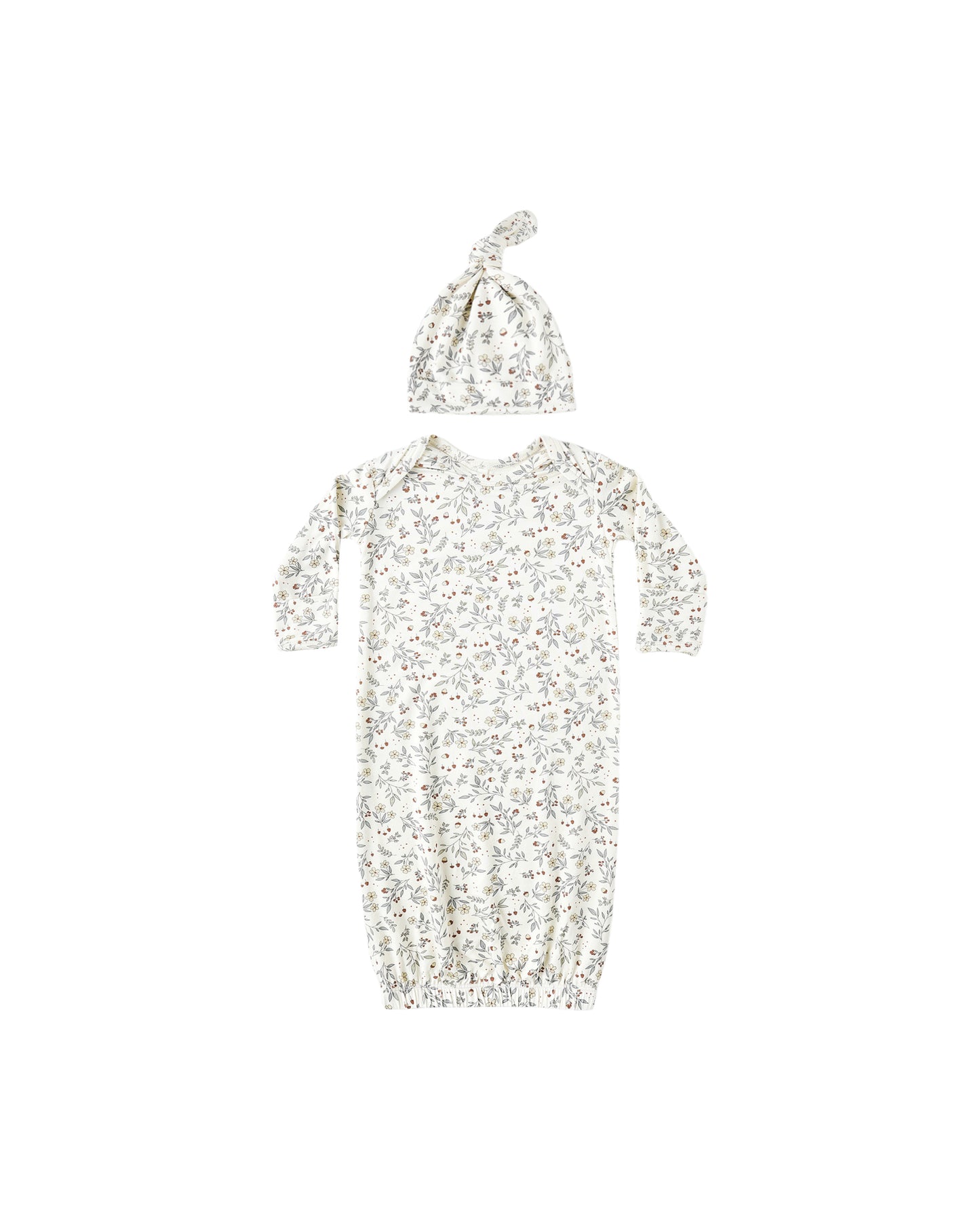 Bamboo Baby Woodland Gown Hat Set