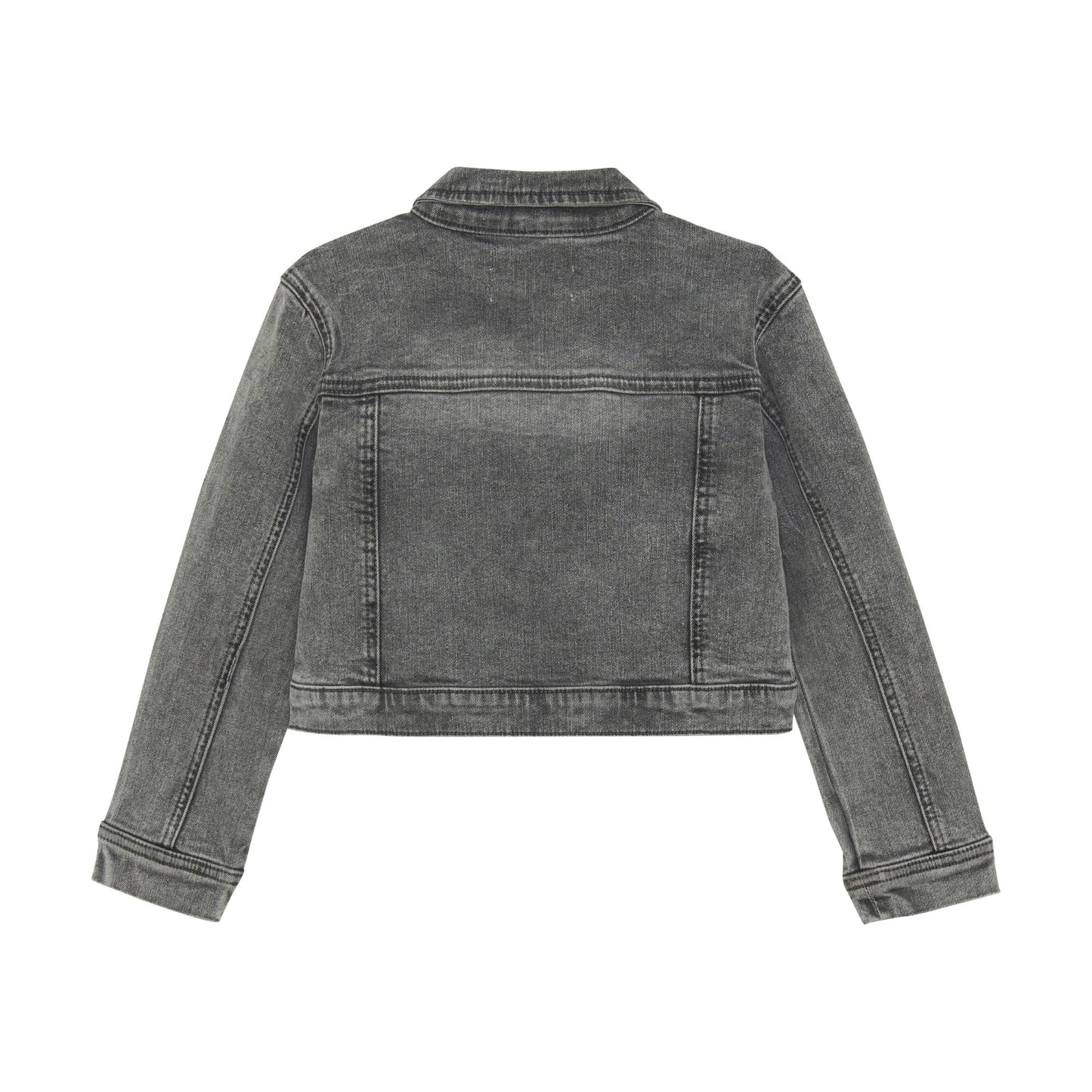 Light Grey Denim Rhinestone Jacket