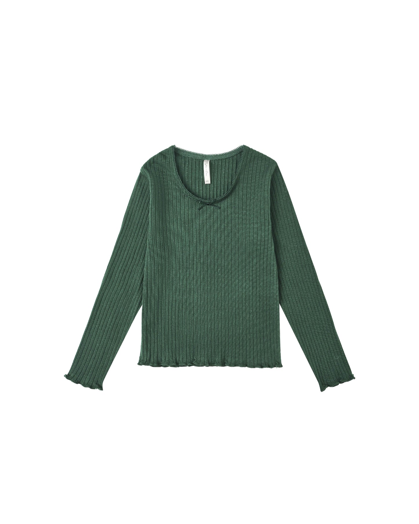 Ribbed Long Sleeve Green