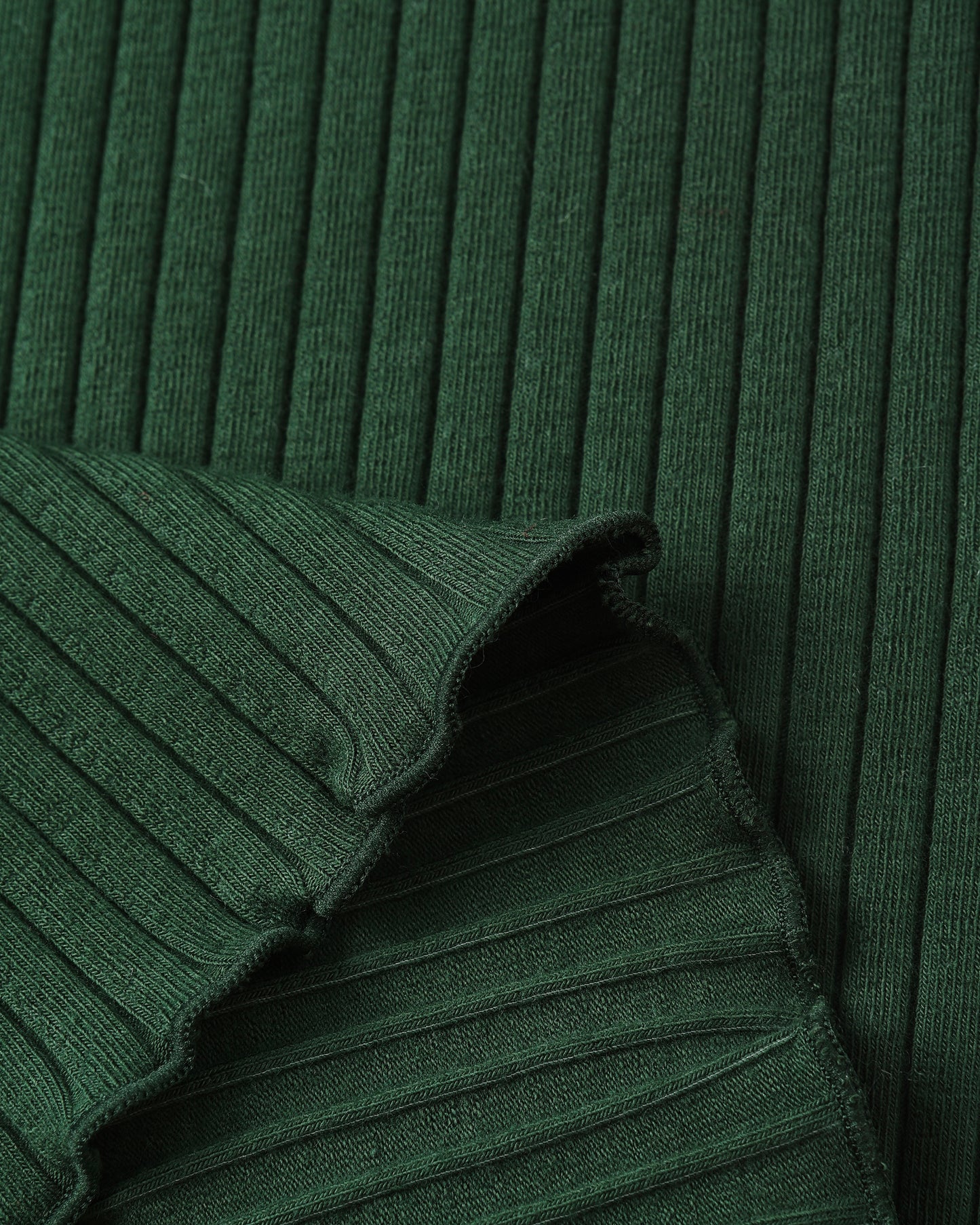 Ribbed Long Sleeve Green