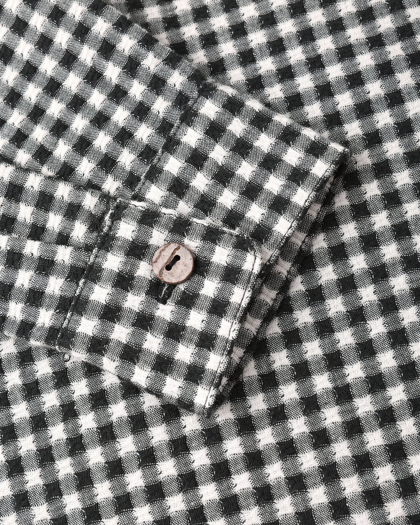 Collared Long Sleeve Black Gingham