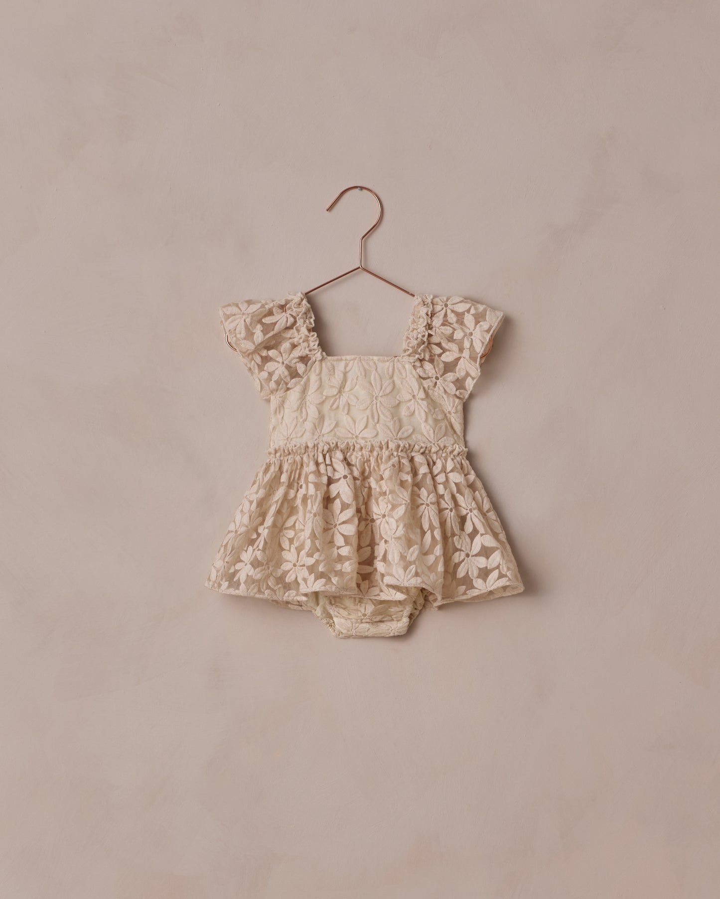 Embroidered Daisy Margot Romper