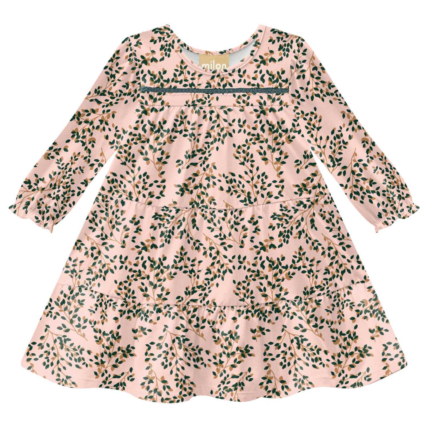 Soft Knit Green Floral Dress