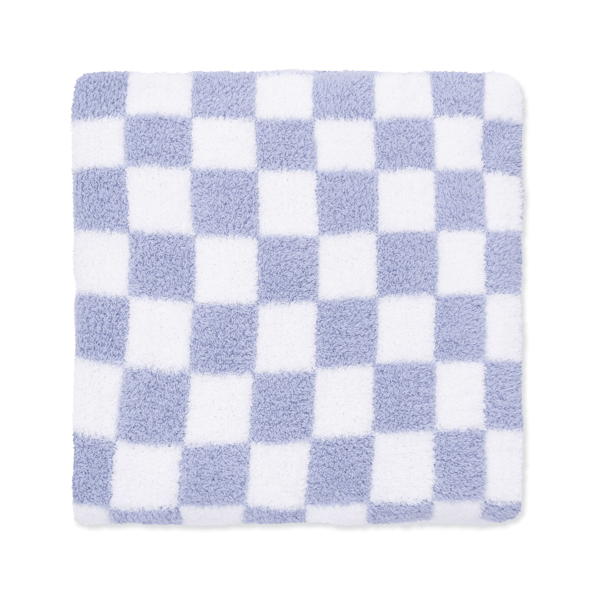 Dusty Blue Checkerboard Blanket