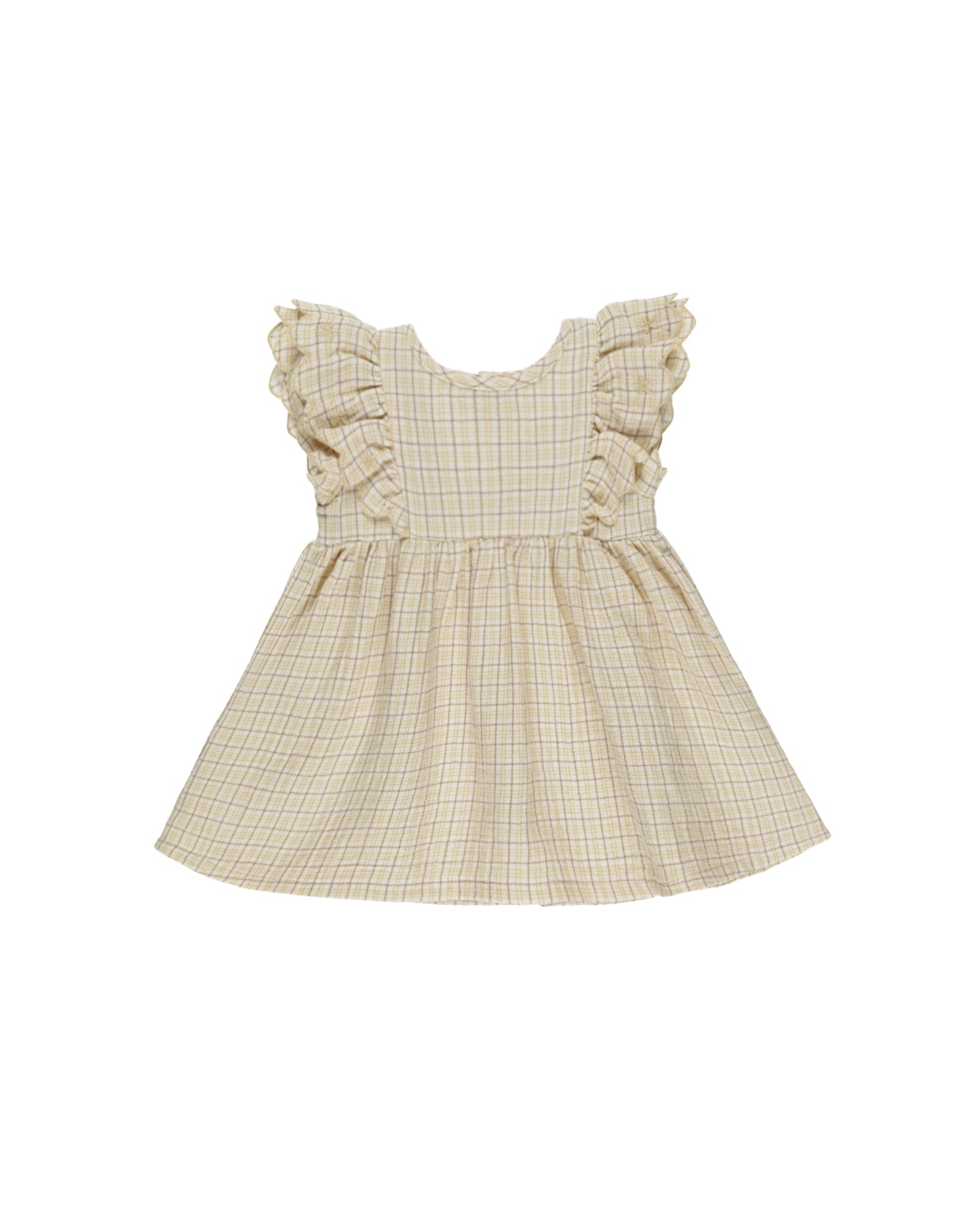 Yellow Plaid Alaina Dress