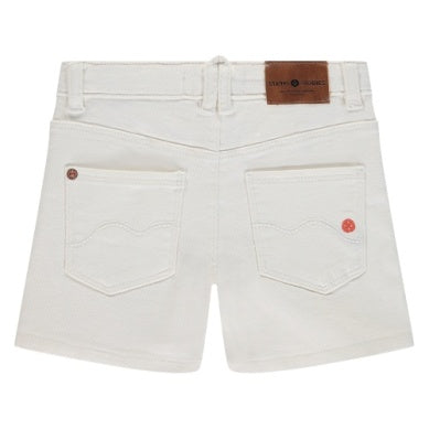 Ivory Denim Shorts