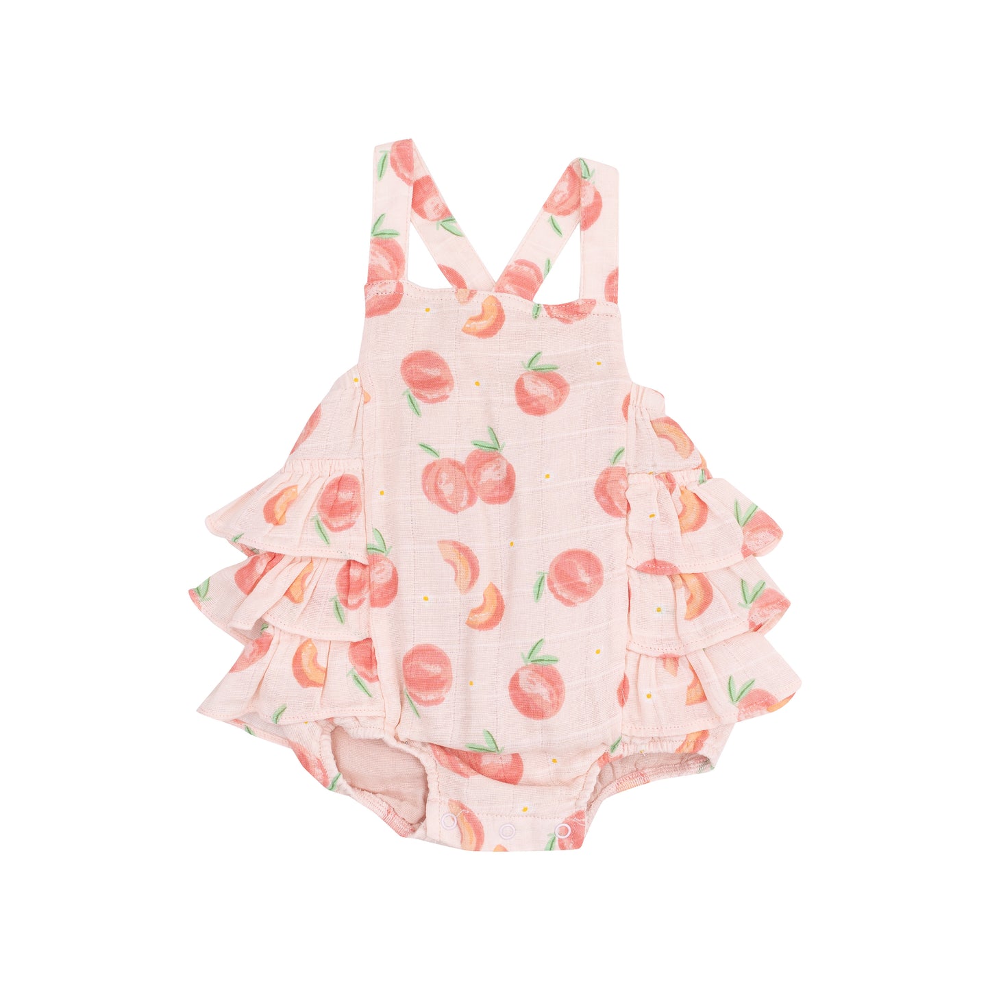 Sweet Peach Ruffle Sunsuit
