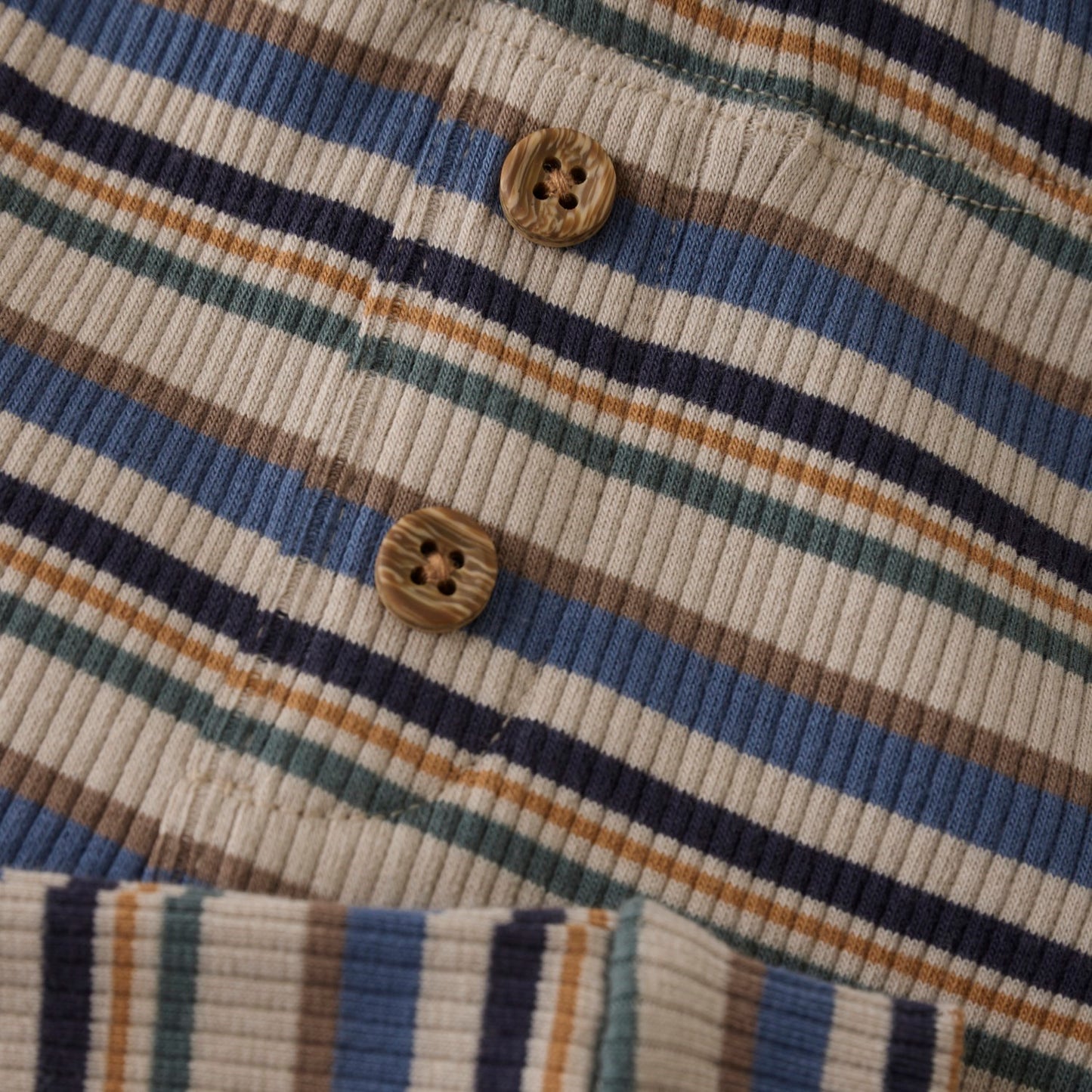 China Blue LS Multi Stripe Pant Set