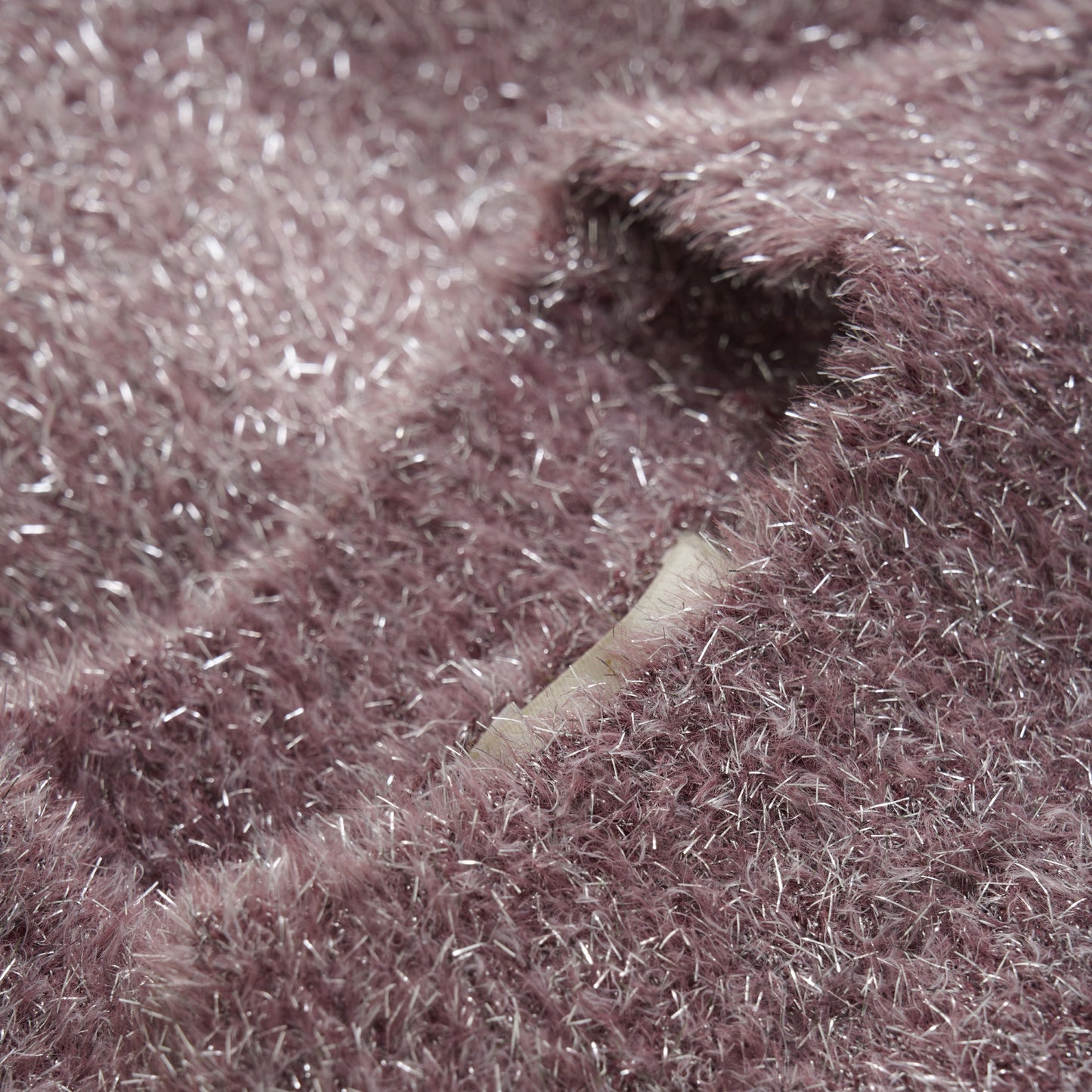 Crushed Berry Pullover Knit Glitter Sweater