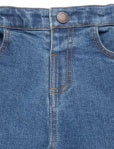 Med Wash Straight Leg Jeans