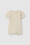 Ribbed Jersey Natural Romper
