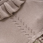 Soft Rose Knit Dress with Floral