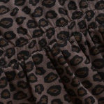 Longsleeved Black Chocolate Leopard Dress