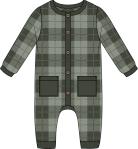 Green Gingham Knit Playsuit