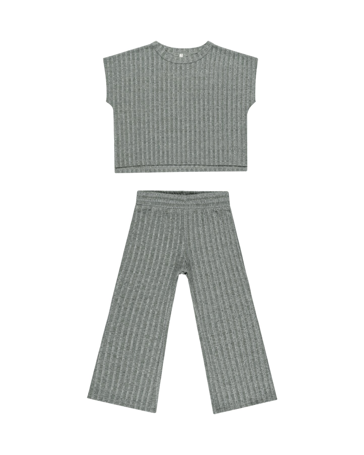 Cozy Ribbed Knit Set Eucalyptus