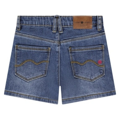 Med Wash Girls Denim Short