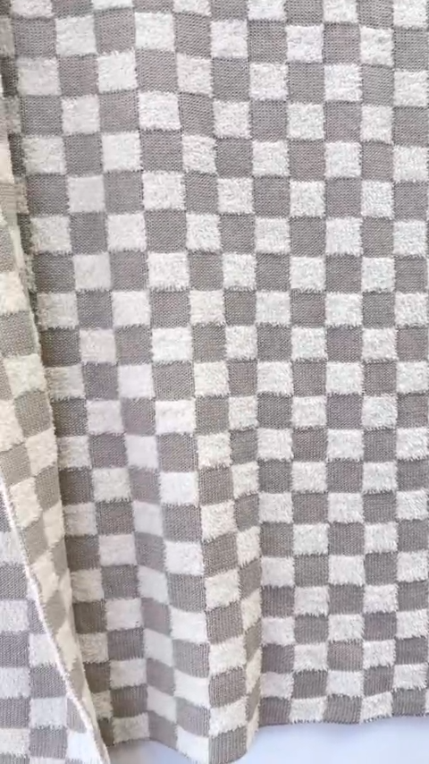 Checked Terry Knit Blankets