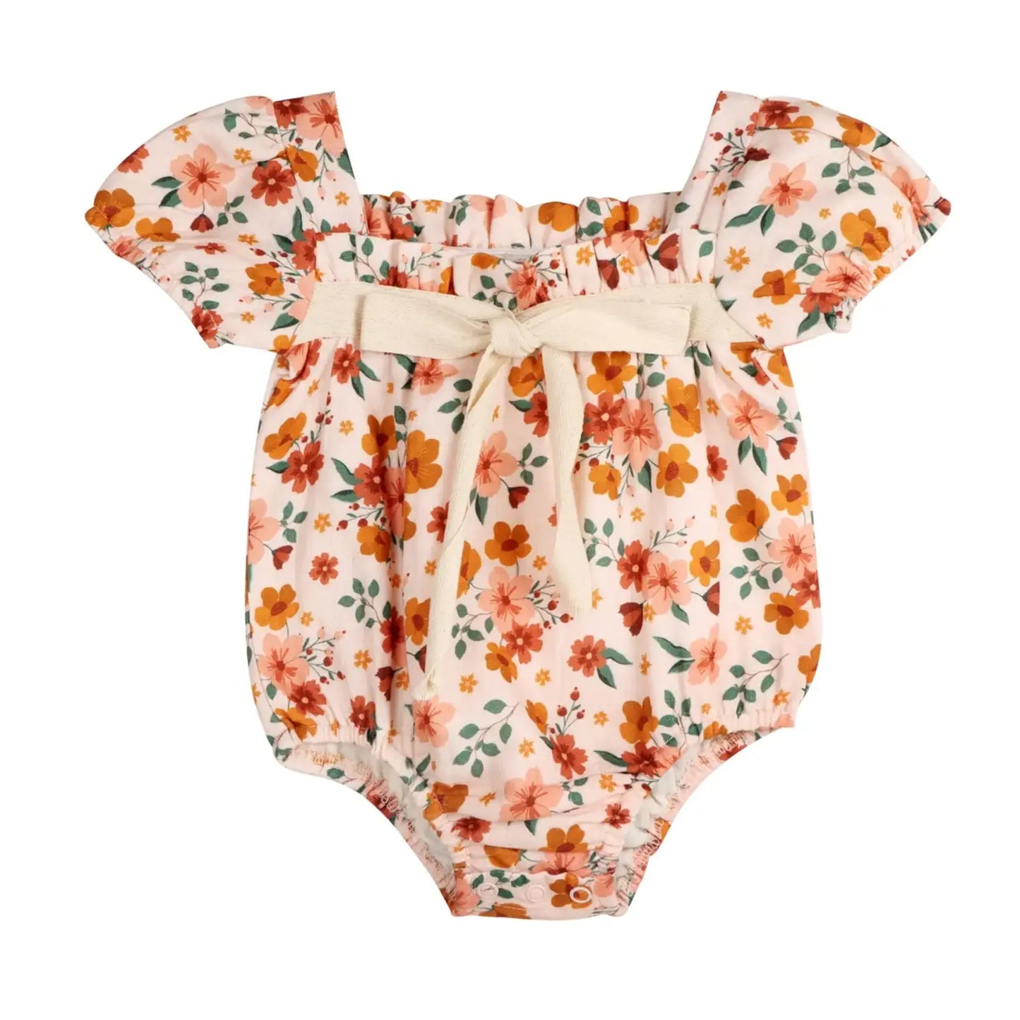 Summer Floral Bubble Romper