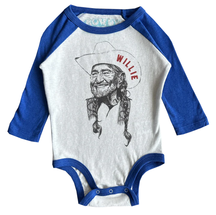 Willie Nelson Raglan Onesie