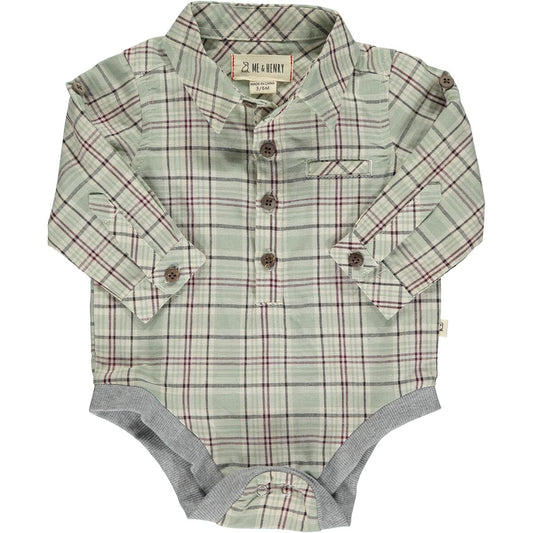 Jasper Onesie Green Plaid