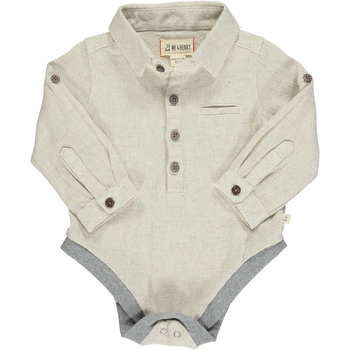 Cream Woven Jasper Onesie