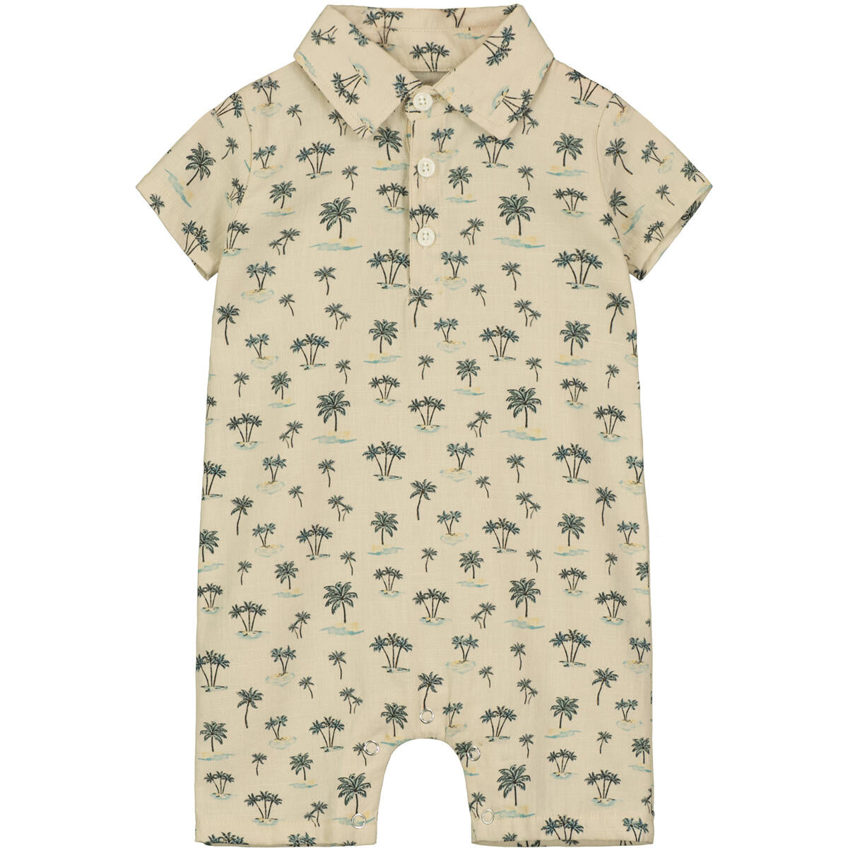 Islands Palms Collared Romper