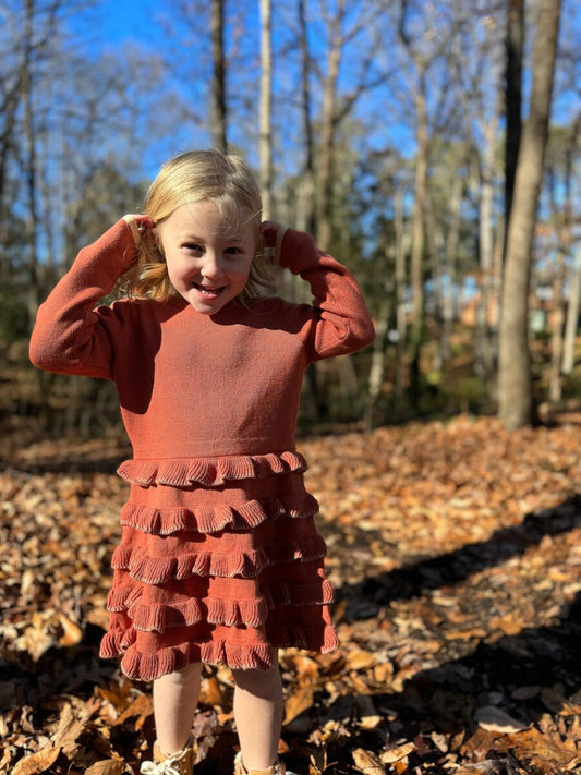 Pumpkin Knit Arthie Dress