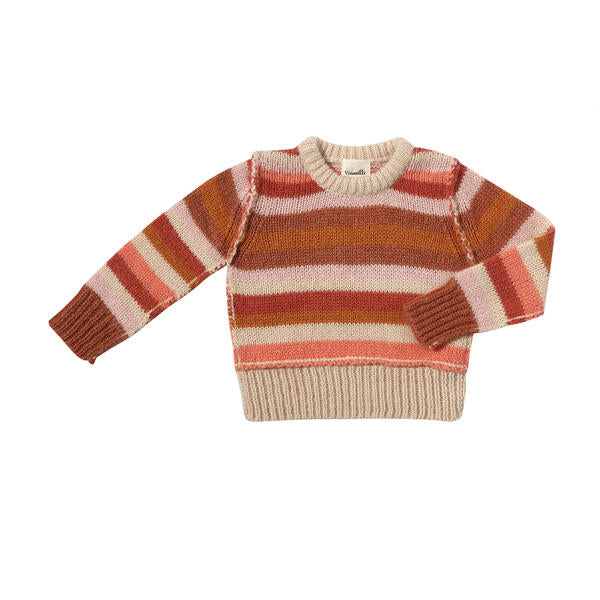 Donna Sweater Coral Stripe