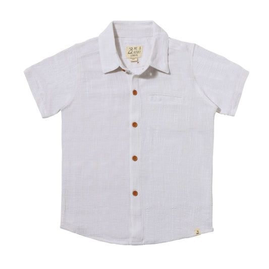 White Woven Shirt