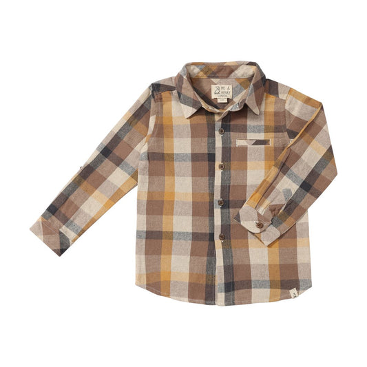 Brown Madras Atwwod Shirt
